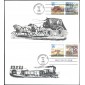 #2434-37 Traditional Mail Doback FDC Set