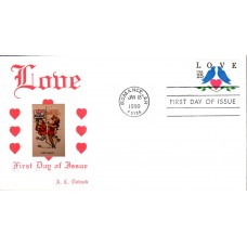 #2441 Love - Birds Doback FDC