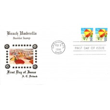 #2443 Beach Umbrella Doback FDC