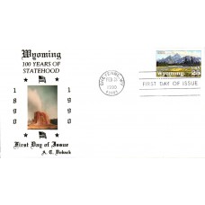 #2444 Wyoming Statehood Doback FDC