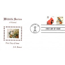 #2476 American Kestrel Doback FDC