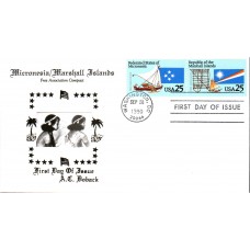 #2506-07 Micronesia - Marshall Islands Doback FDC