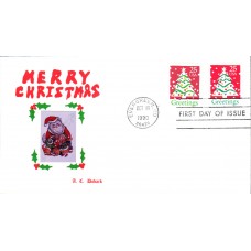 #2515-16 Christmas Tree Doback FDC