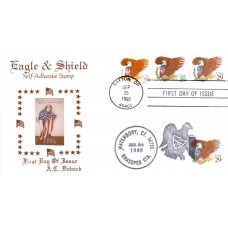 #2595-97 Eagle and Shield Doback FDC