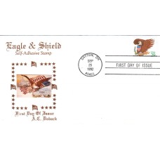 #2596 Eagle and Shield Doback FDC