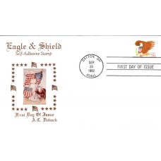 #2597 Eagle and Shield Doback FDC