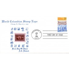 #2616 World Columbian Expo Doback FDC