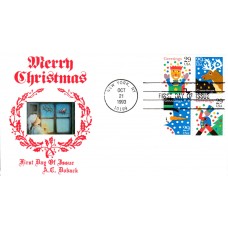 #2791-94 Christmas Designs Doback FDC