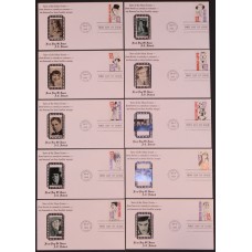 #2819-28 Silent Screen Stars Doback FDC Set