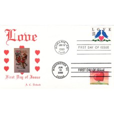 #4270 Love - Heart Dual Doback FDC