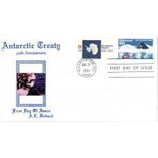 #C130 Antarctic Treaty Combo Doback FDC