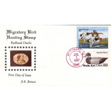 #RW54 Redhead Ducks Doback FDC w 2139