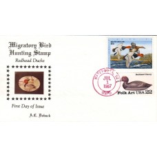 #RW54 Redhead Ducks Doback FDC w 2141