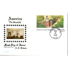 #UX135 Independence Hall Doback FDC