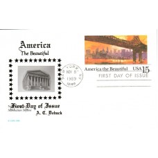 #UX137 Manhattan Skyline Doback FDC