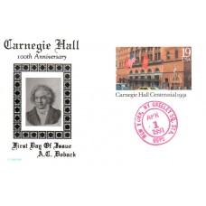 #UX154 Carnegie Hall Doback FDC