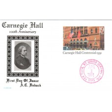 #UX154 Carnegie Hall Doback FDC