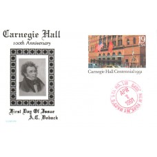 #UX154 Carnegie Hall Doback FDC