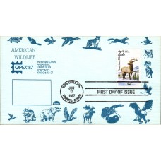 #2328 American Elk Dome FDC