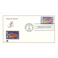 #3060 Year of the Rat Dome FDC