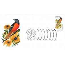 #1972 Maryland Birds - Flowers Doneilo FDC