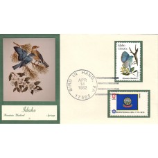 #1964 Idaho Birds - Flowers Double A FDC