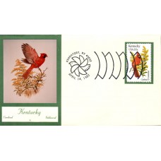 #1969 Kentucky Birds - Flowers Double A FDC