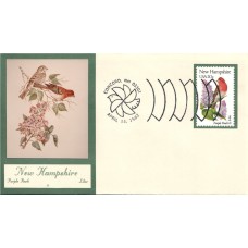 #1981 New Hampshire Birds - Flowers Double A FDC