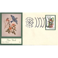 #1984 New York Birds - Flowers Double A FDC