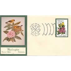 #1999 Washington Birds - Flowers Double A FDC