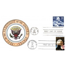 #1952 George Washington Dual DRC FDC