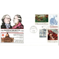 #2341 Massachusetts Statehood Combo DRC FDC