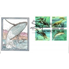 #2508-11 Sea Creatures DRC FDC