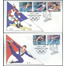 #2611-15 Winter Olympics DS FDC Set