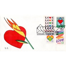 #2618 Love - Envelope Combo DS FDC