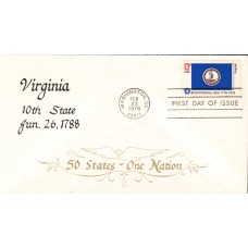 #1642 Virginia State Flag Duke FDC