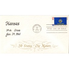 #1666 Kansas State Flag Duke FDC