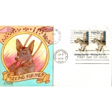 #1787 Seeing Eye Dog Dyer FDC