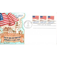 #1891 Sea to Shining Sea Dyer FDC