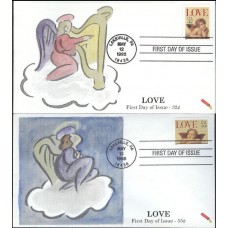 #2957-58 Love - Cherub Dynamite FDC Set