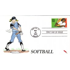 #2962 Softball Dynamite FDC