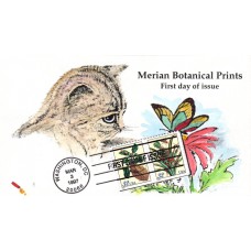 #3126-27 Merian Botanical Prints Dynamite FDC