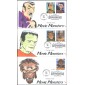 #3168-72 Movie Monsters Dynamite FDC Set