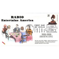 #3184i Radio Entertains America Dynamite FDC