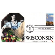 #3206 Wisconsin Statehood Dynamite FDC