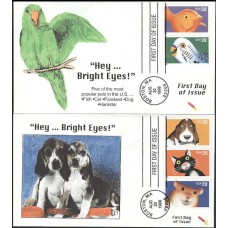 #3230-34 Bright Eyes Dynamite FDC Set