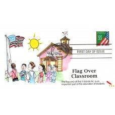 #3283 Flag Over Chalkboard Dynamite FDC