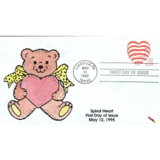 #U637 Spiral Heart Dynamite FDC