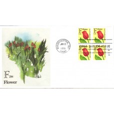 #2517 F - Tulip Plate Edken FDC