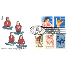 #2783-84 Deaf Communication Combo Edken FDC